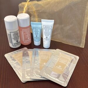 Sisley sample Skincare Collection with Gold Pouch